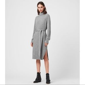 NWT All Saints Roza Cashmere Blend Jumper Dress
